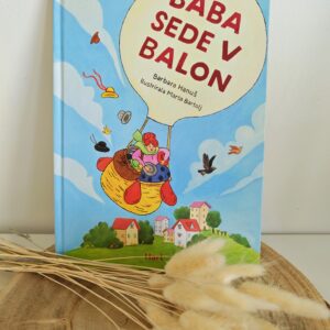 Slikanica Baba sede v balon, MiniMe in otroške reči